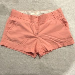 J.Crew Chino Salmon colored shorts size 4